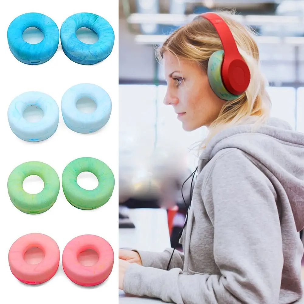 1Pair Soft Silicone Wireless Headphone Cover Replacement Earphones Cushions Pads For Beats Solo3 Wireless Headset Accessories