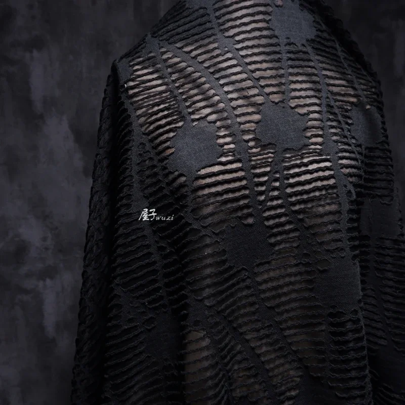 Жаккардовая ткань тяжелая текстура вязаная основа дизайн для одежды тканевая