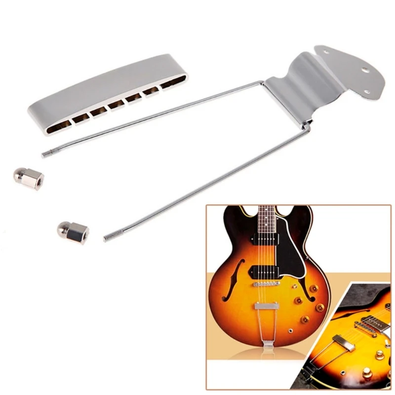 

Хромированная 6-струнная гитара, трапециевидная серебристая открытая рамка для гитары Archtop