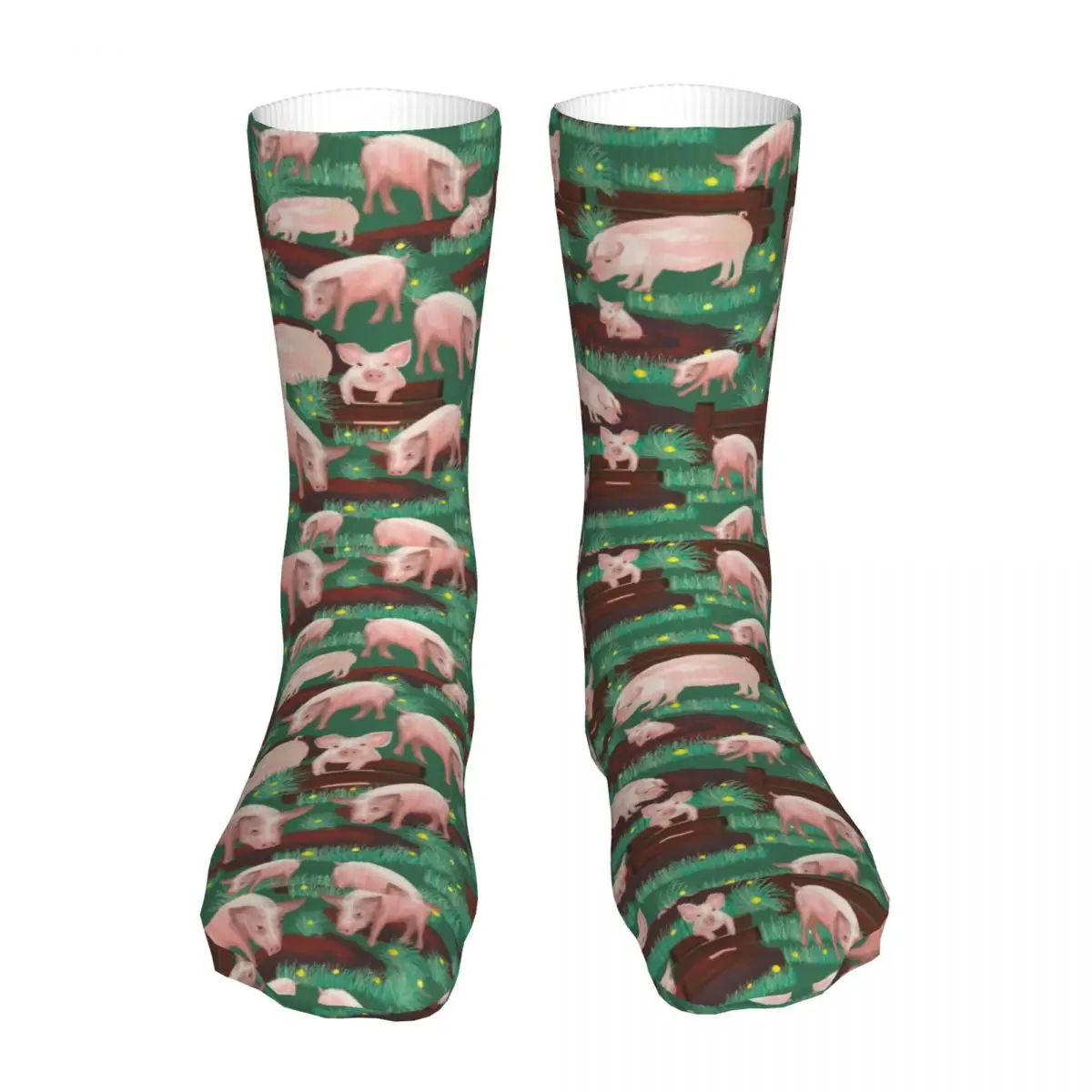 

Носки свиньи на ферме унисекс, новинка, зимние носки, теплые толстые вязаные мягкие Повседневные носки