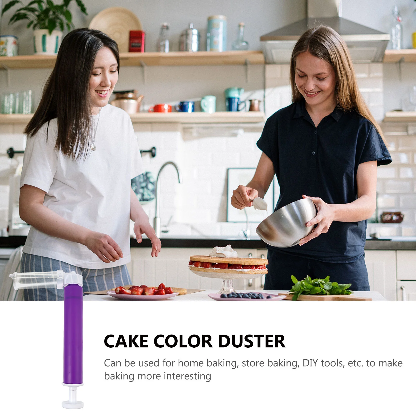

Cake Airbrush Decorating Tools Duster Sprayer Coloring Manual Baking Cakes Pastry Color Spray Tube Dusting Injector Dessert