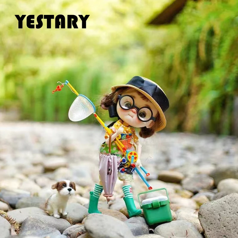 

YESTARY Bjd Doll Accessories Fishing Rod Sets For Bjd Obitsu 11 1/6 Dolls DIY Mini Fishing Rods Fishing Bets Toys For Girls Gift