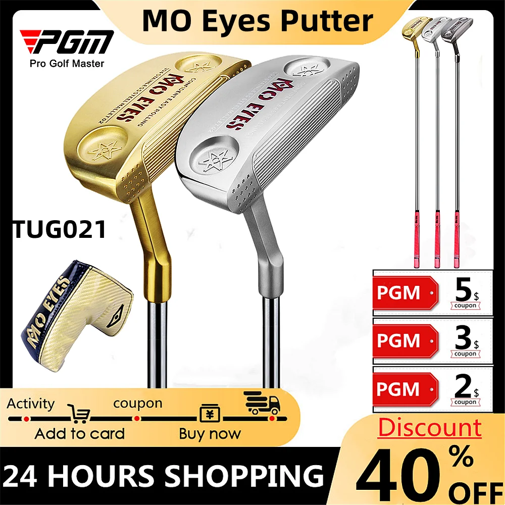 Mo Eyes Golf Putter Small Semi-Circle Clear Aiming 304 Soft Iron Golf Men'S Putter Soft Touch Stable And Easy To Control TUG021