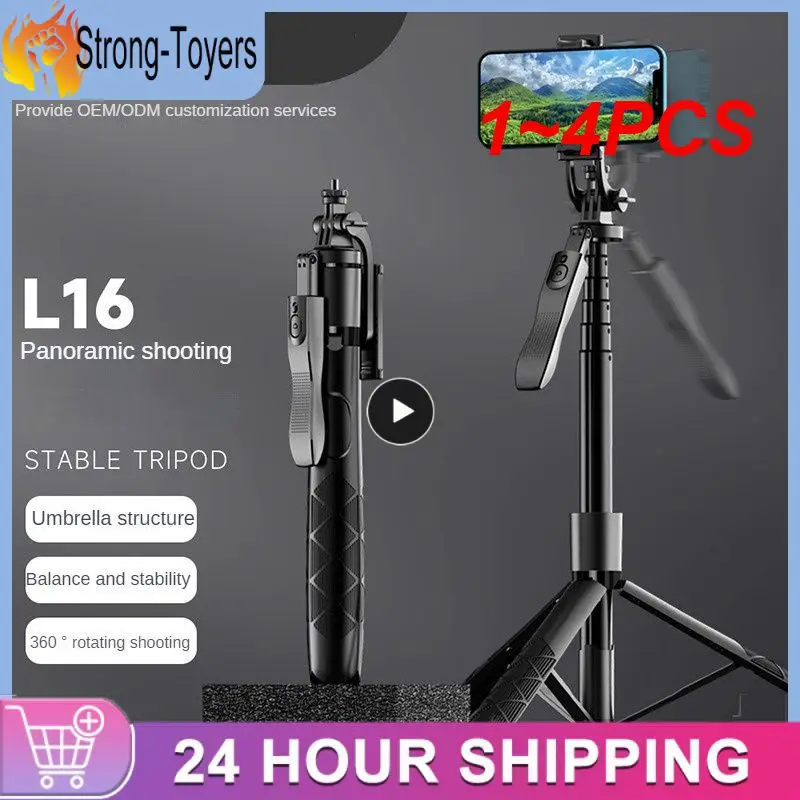 

1~4PCS 2023 NEW Foldable Selfie Stick Tripod 1530mm with Shutter Fille Light Monopod for iphone