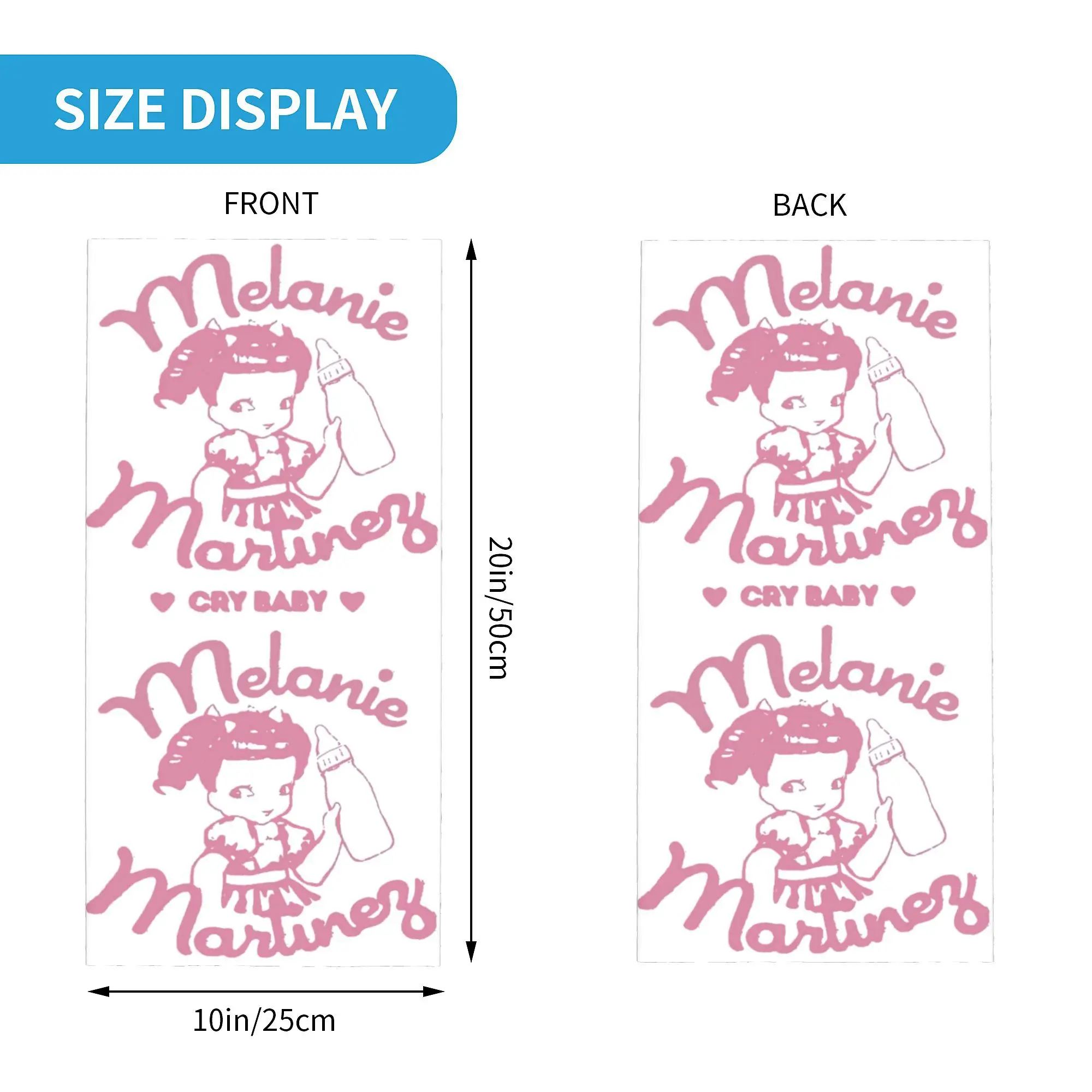 Классическая классическая бандана Cry Baby Melanie Martinez зимняя теплая для шеи женский