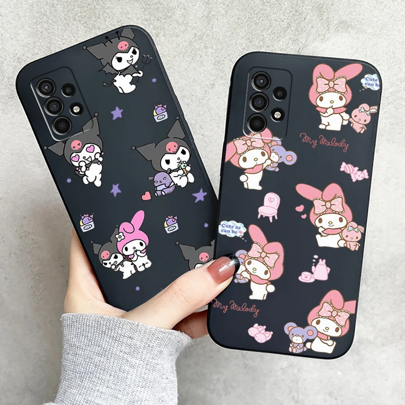 

Hello Kitty TAKARA TOMY Phone Case For Samsung Galaxy S8 S9 S10 Plus S10E S10 Lite S10 5G Black Coque Soft Back Liquid Silicon