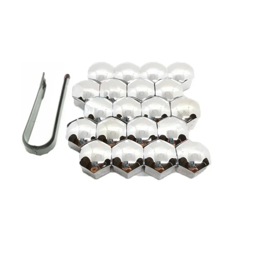 

20Pcs Car Wheel Hub Nut Bolt Covers Cap 17mm Auto Tyre Screws Exterior Protection Accessories Lug Nuts Anti-Rust Auto Tire Bolt