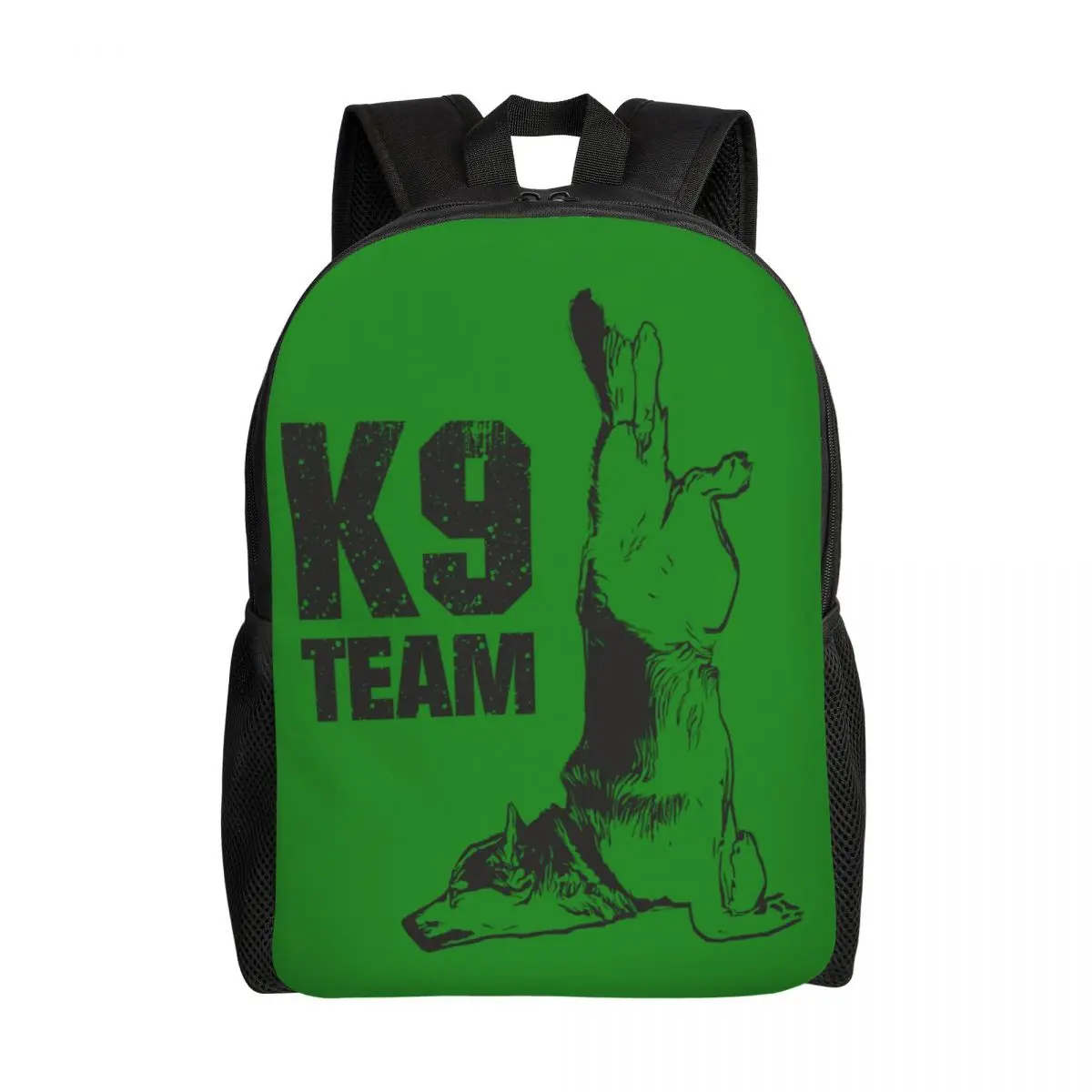 K9 Team Police Dog Travel Backpack Men Women School Computer Bookbag College Student Daypack Bags