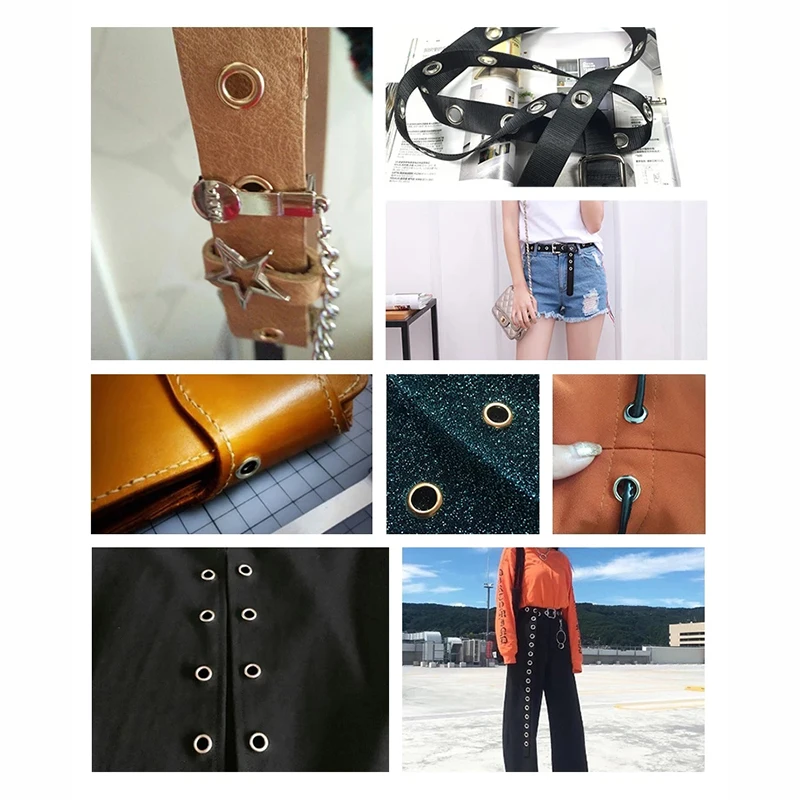 15 цветов 5 мм люверсы многоцветные газовые заклепки 450 наборов петлей шнурки