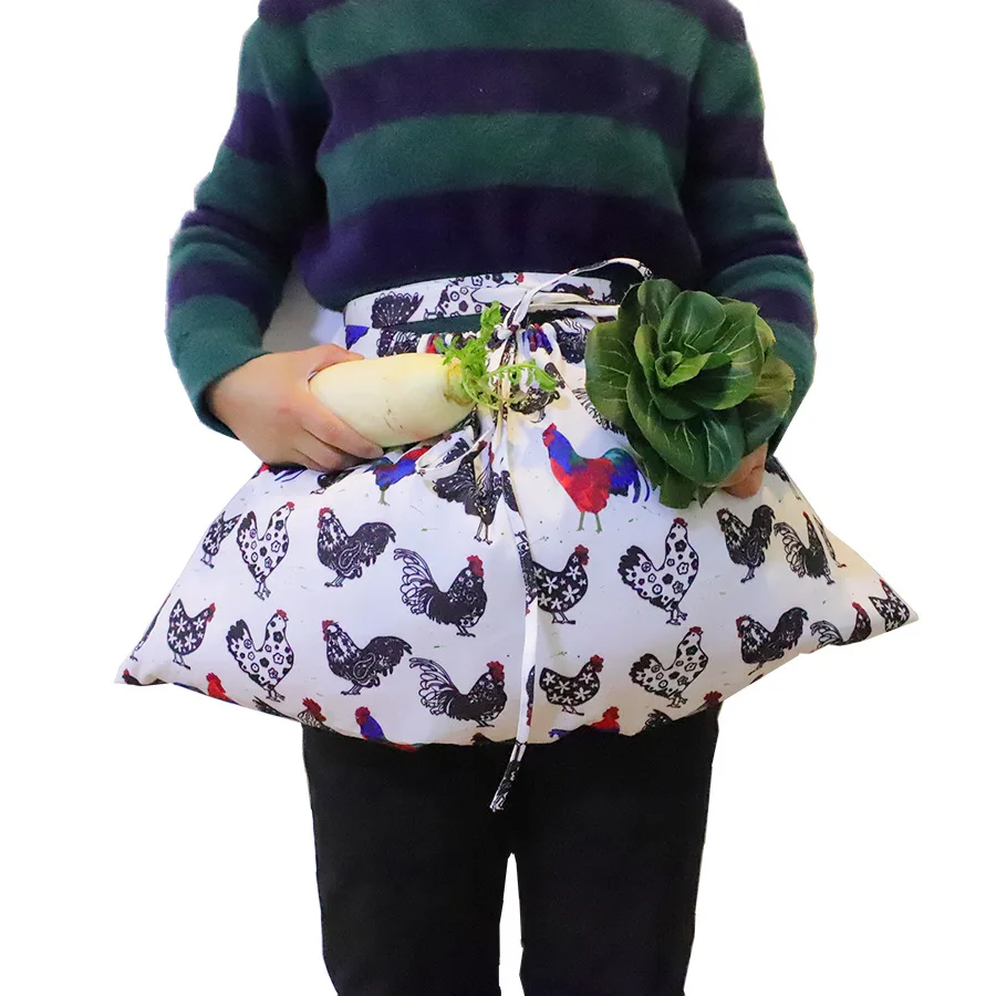 

Harvest Picking Apron with Pocket Hands-free Half Waist Garden Apron for Vegetable Fruit Picking, Fruit Picking, Egg Collecting