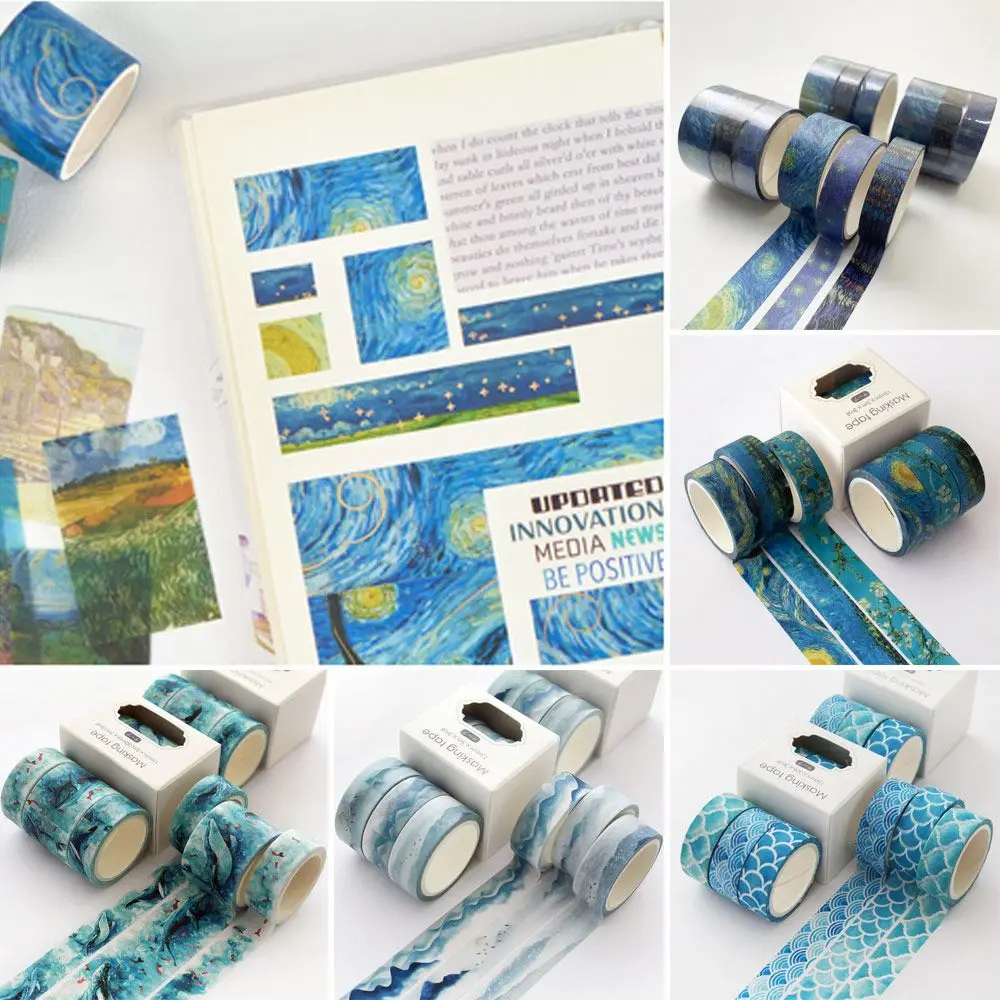 

3 Rolls/set DIY Fresh Kawaii Scrapbooking Stickers Decorative Tape Stationery Paper Tape
