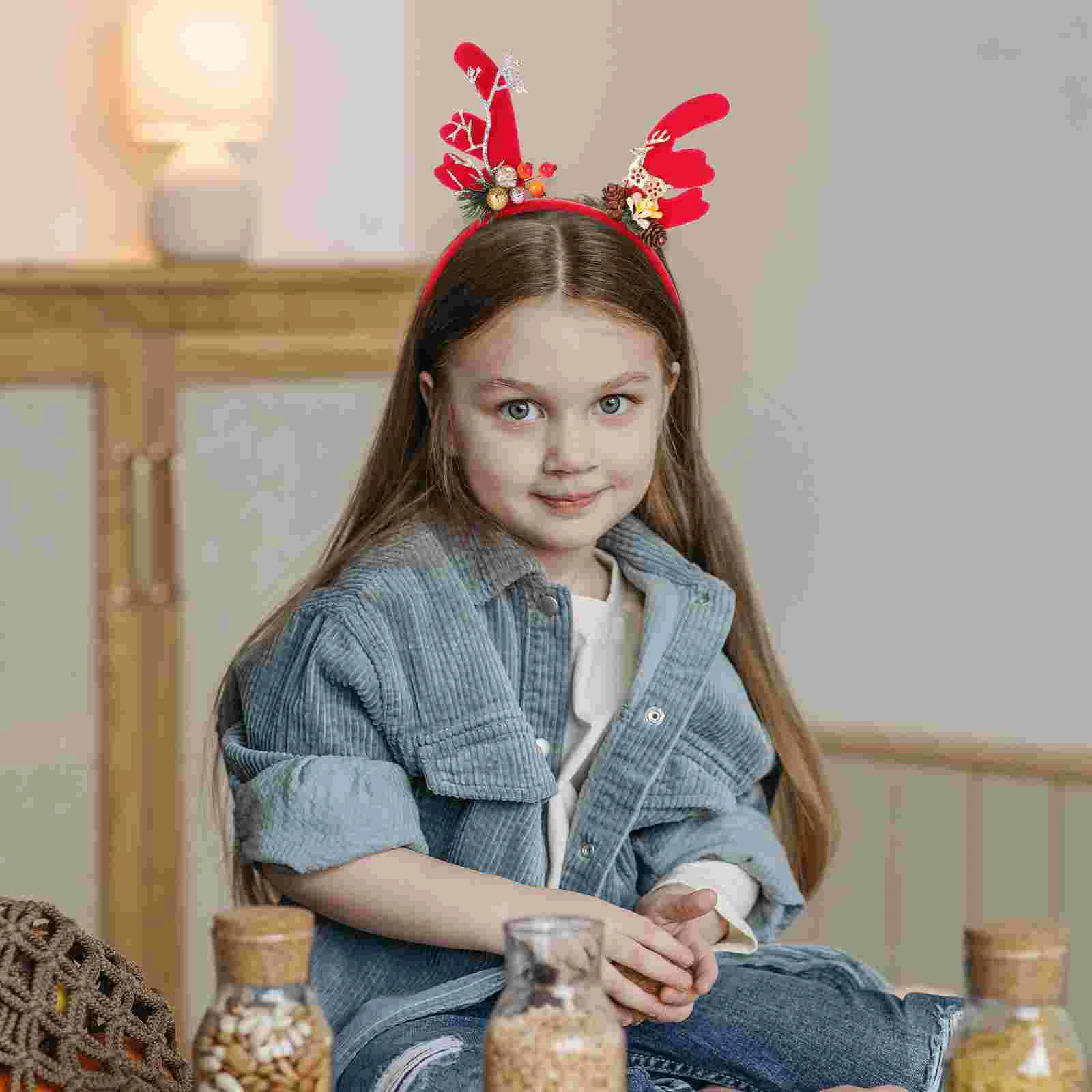 

Christmas Headband Antler Hairband Party Headband Festival Headdress Xmas Headdress