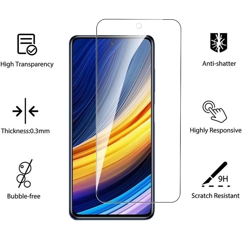 Закаленное стекло для Xiaomi Redmi Note 9 10 9s 10S 11S 9A 9T Poco F3 M3 X3 Mi 11 Lite 5G NE 11T Pro Защитная пленка