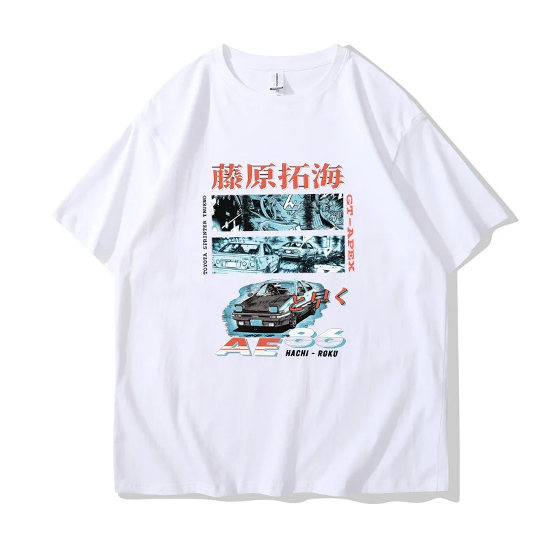 Футболка Initial D для мужчин и женщин аниме футболка с изображением манги хачироку