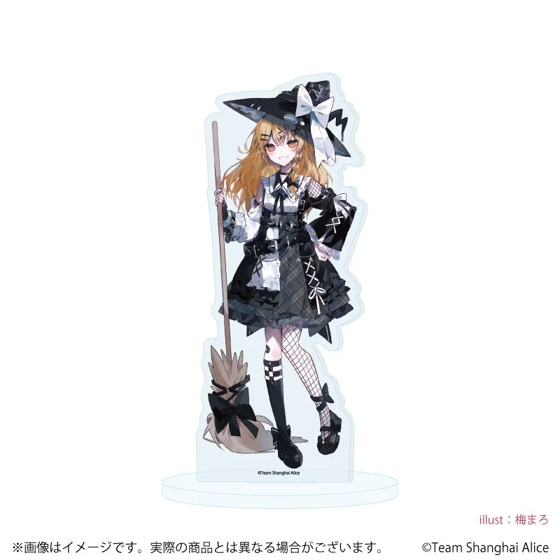 Фото Акриловая подставка 15 см с персонажами Marisa Sakuya, Youmu Yuyuko, Reimu, Alice в готическом лолита-костюме, по мотивам Touhou Project, аниме-коллекционный подарок для рабочего стола №2