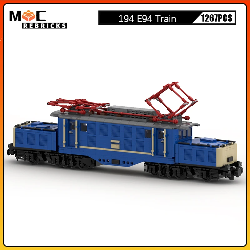 

Креативная модель поезда E94, высокотехнологичный конструктор MOC для сборки, набор строительных блоков, детские развивающие игрушки, рождест...