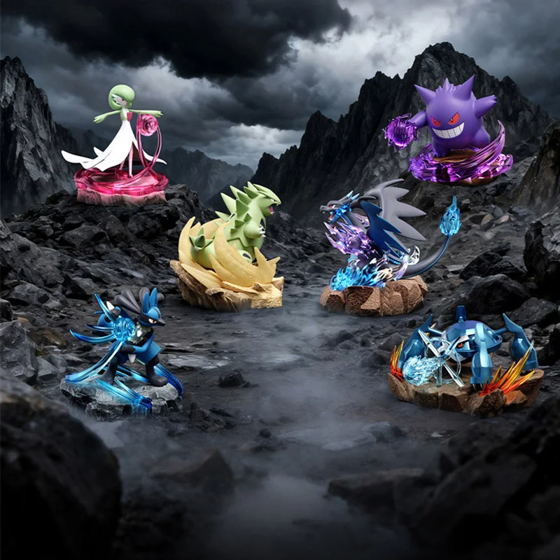 Фото Фигурки-модели Pokemon All-out Battle Micro-Scene: Генгар, Гардевоар, Метагросс – украшения и игрушки для рождественского подарка №2