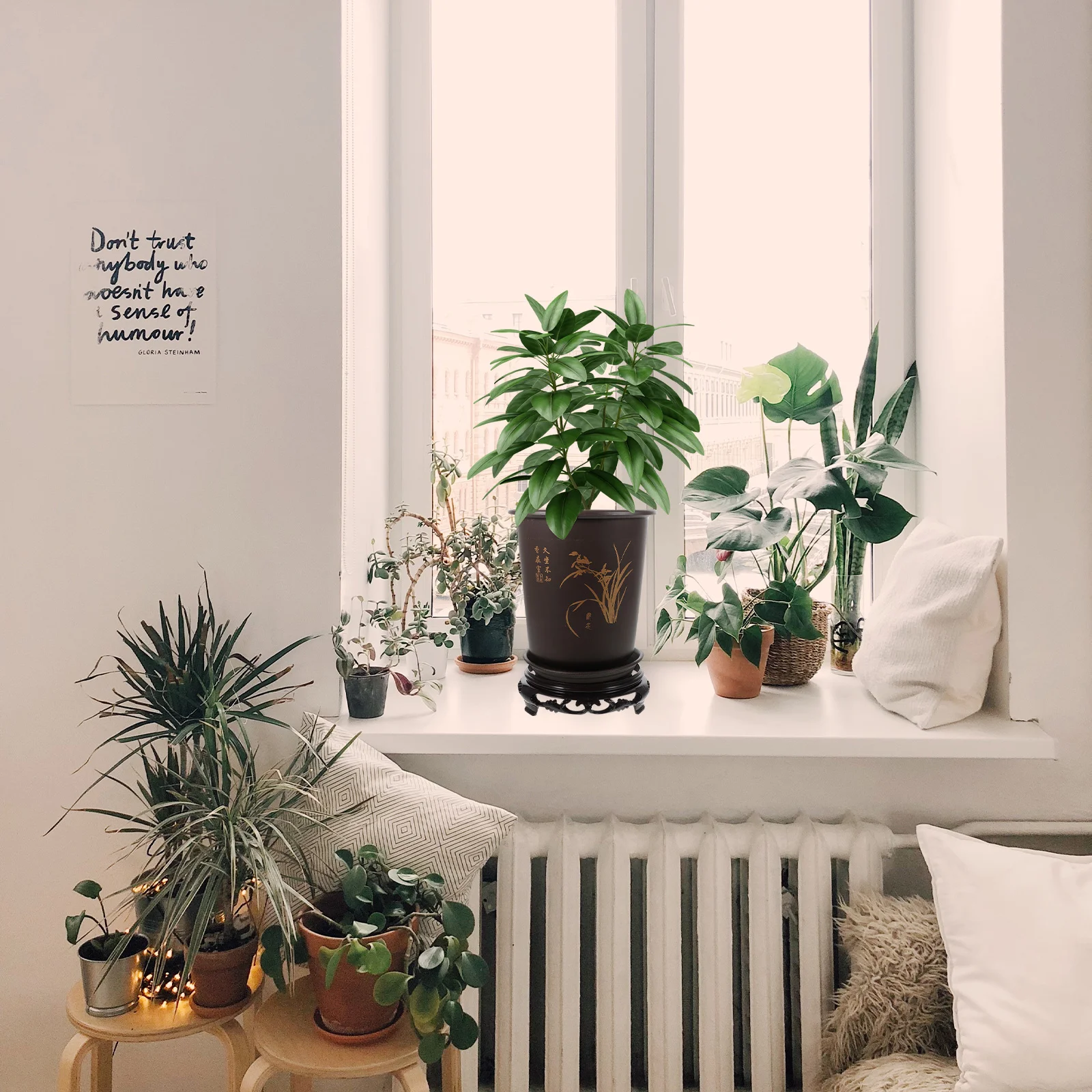 

Garden Planter Flower Pot Bonsai Planter Saucer Orchid Pot Zisha Flower Pot Chinese Purple Clay Plant Pot Succulent Cactus