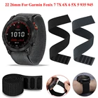 Ремешок нейлоновый для наручных часов Garmin Fenix 7X Fenix 7 Fenix 6X 5X 3 3HR спуск MK1 Fenix 6 5 935 945 6S
