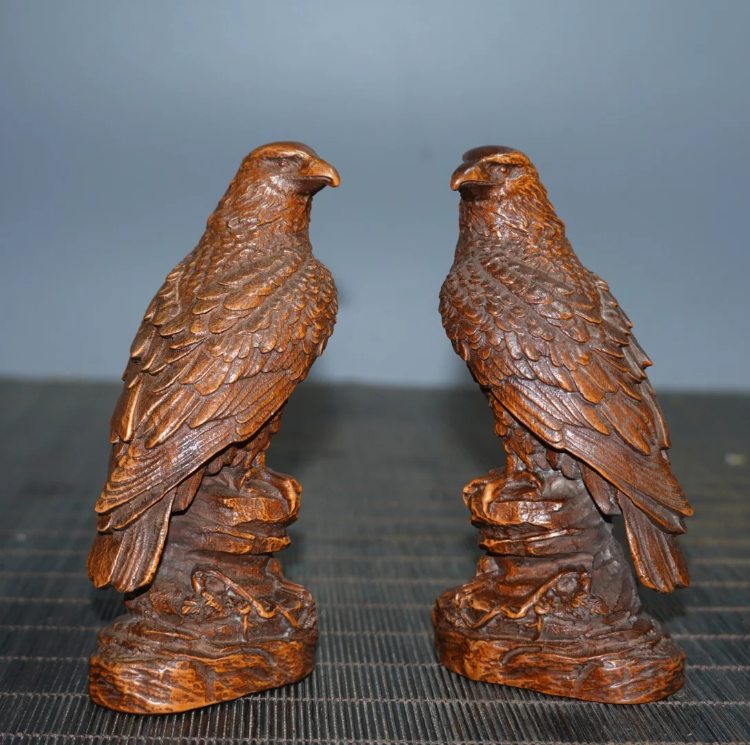 Китайская резьба по дереву из натурального ящика изысканная Орлан декоративные