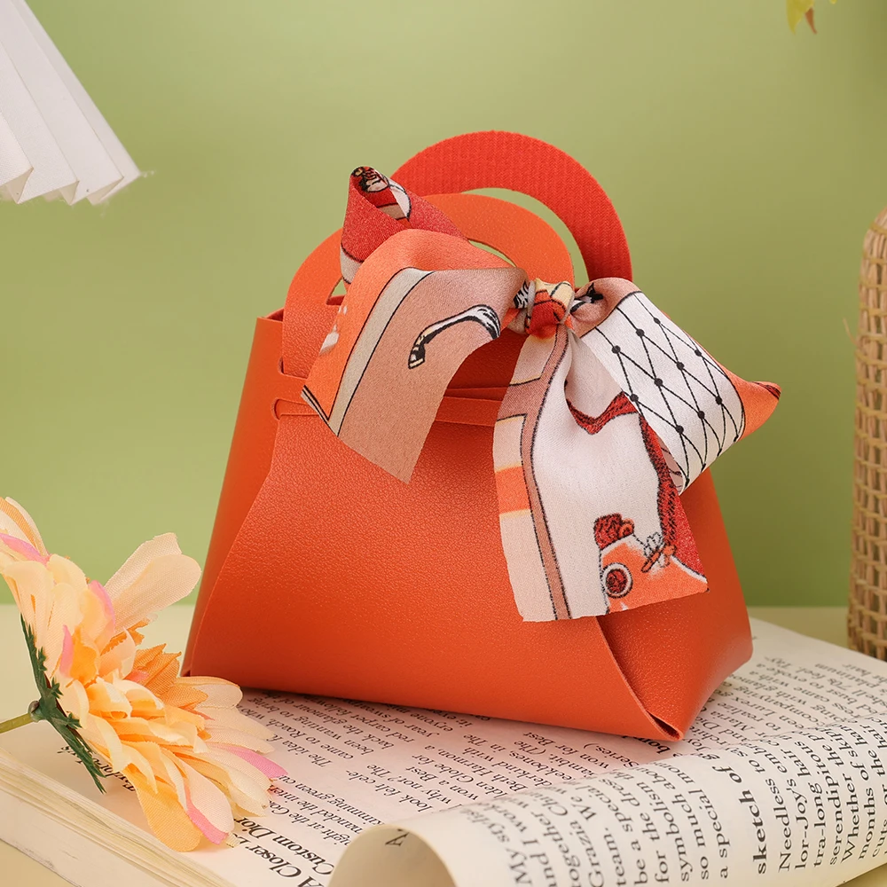 

Кожаная мини-сумка с бантом и лентой, подарочные сумки, коробка для конфет, дистрибутивная сумка, сумочка для свадебной вечеринки, кошелек для конфет