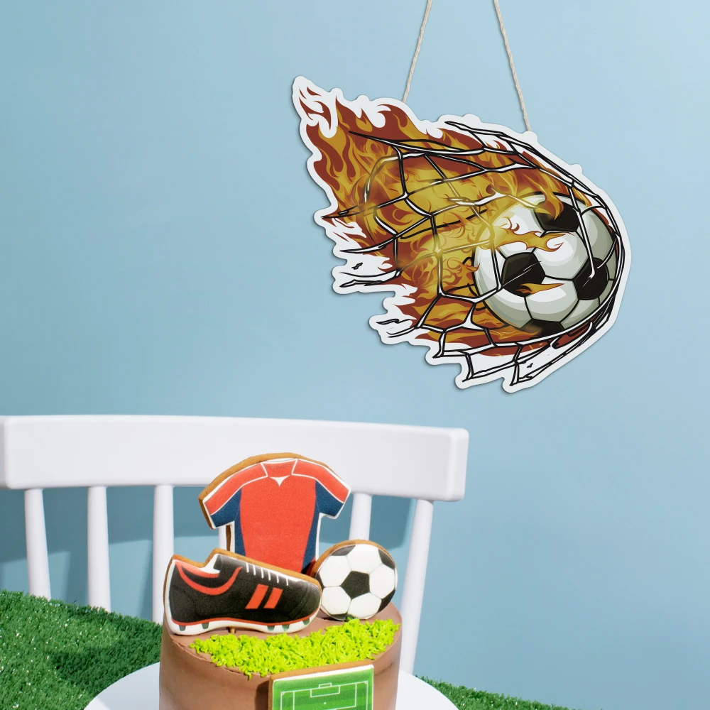 Декор Putuo 1 шт. искусство футбола деревянное украшение деревянный для дома