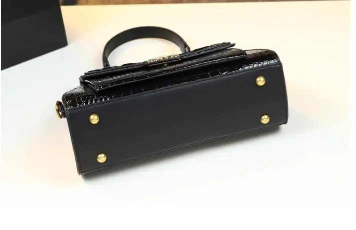 Женские сумки из кожи с крокодиловым узором новинка 2024 модная женская сумка