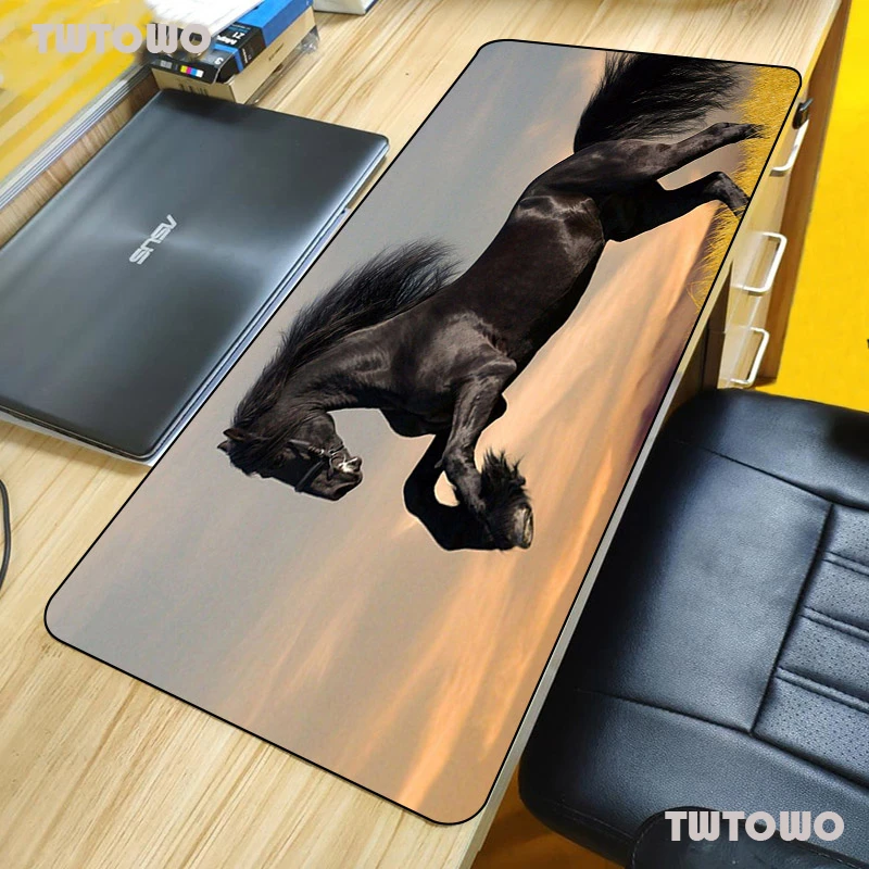 

Коврик для мыши с лошадью, большой Настольный коврик для клавиатуры, для геймеров, ноутбука, офиса, нескользящий, мягкий, коврик для мыши