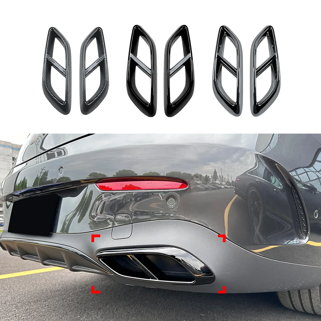 Фото Накладка на выхлопную трубу (глушитель) для Mercedes-Benz CLE Coupe C236 CLE260 300 CLE53 AMG 2024+ №2