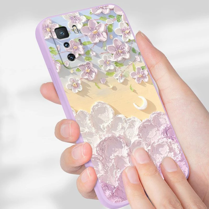 For Xiaomi Redmi Note 10 Pro Mobile Phone Shell for Xiaomi Redmi Note10 Note 10pro Straight Edge Liquid Silicone Soft Shell