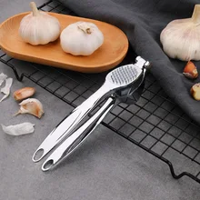 Stainless Steel Color All Metal Garlic Press Garlic Crusher Kitchen Gadgets  Kitchen Gadgets and Accessories