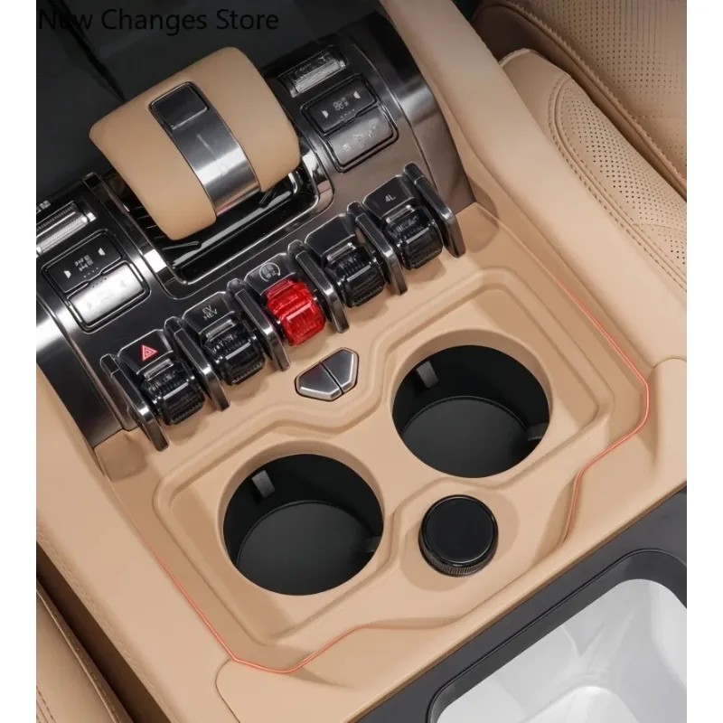 Фото Силиконовая накладка для центральной консоли автомобиля BYD Denza B8, подставка для стакана, противоскользящая защитная накладка для держателя стакана. №2
