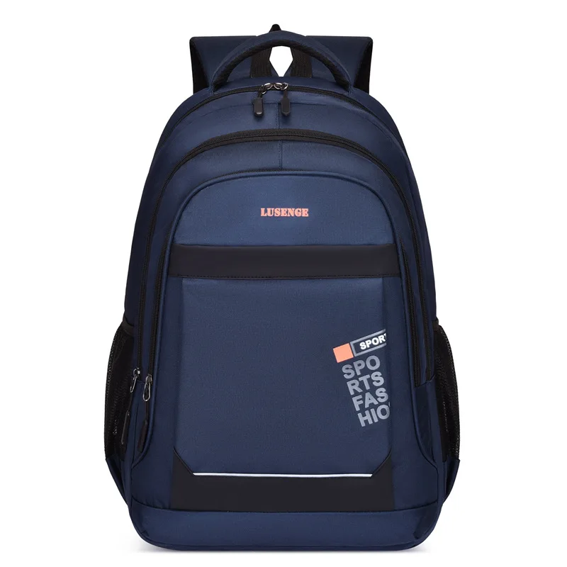 

Large Capacity College Student Backpack Oxford Black High School Backpack Men Laptop 15.6 Bagpack Casual