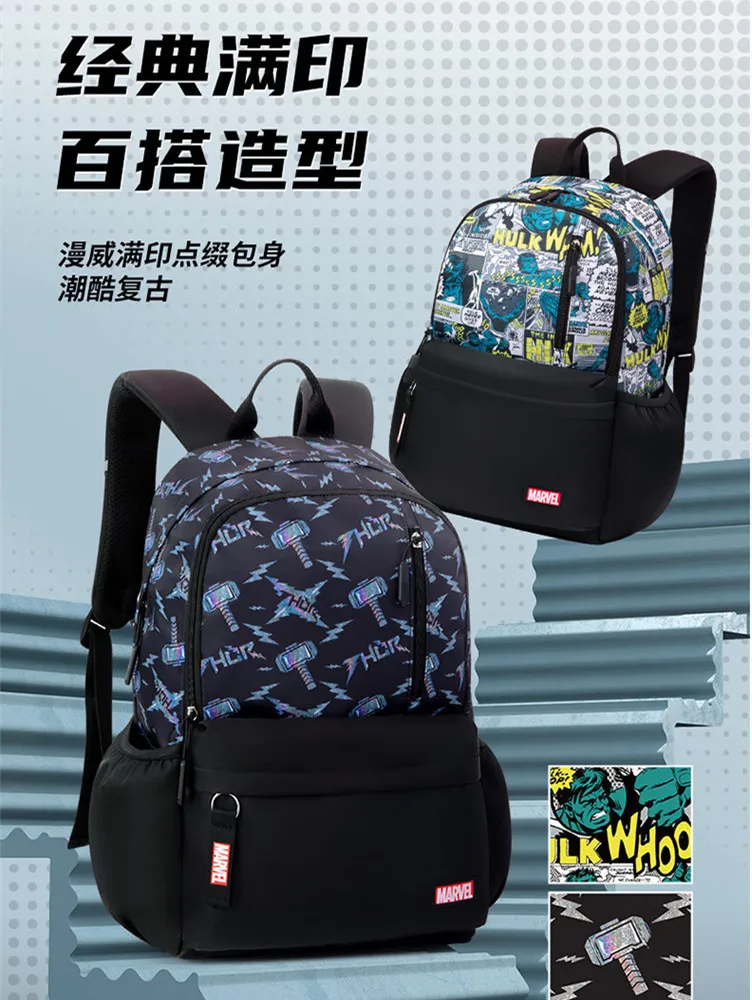 Disney New Leisure School Bags For Boys Girls Fashion Middle Primary Student Shoulder Orthopedic Backpack Large Capacity Mochila