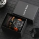 New Brown Watch Bracelet Set Vintage Bracelets Simple Dial Leather Strap Elegant Quartz Wristwatch Gift Box Birthday for Husband Other Image