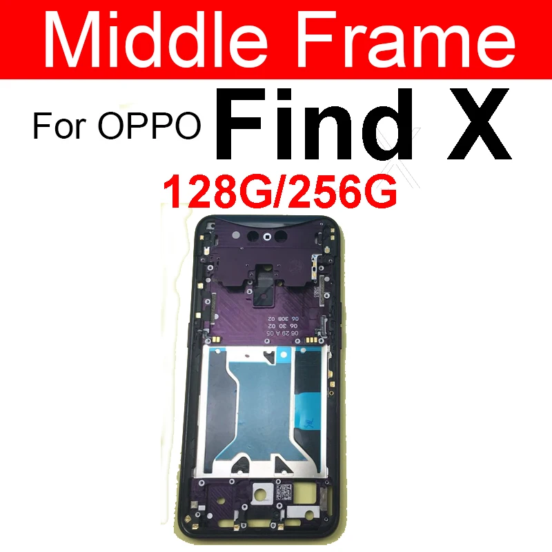 ЖК-дисплей передняя рамка Корпус ободок крышка чехол для OPPO Find X средняя запасные