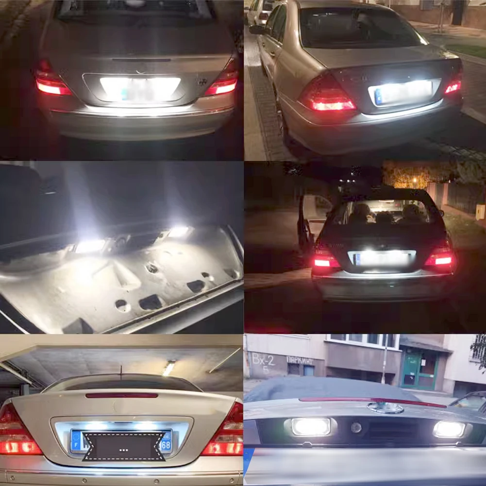 Автомобильный светодиодный светильник номерного знака Canbus в сборе замена для