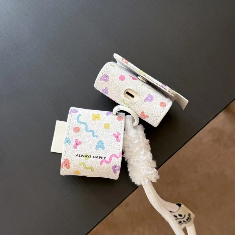 Чехол с цветными буквами для AirPods 4 Airpod 1 2 3 Pro Bluetooth-наушники зарядное устройство