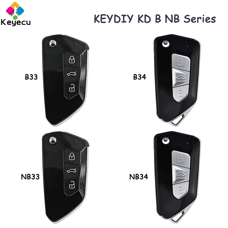 

KEYECU KEYDIY KD B NB Series B33 B34 NB33 NB34 for Golf8 Style for VW Universal Remote Car Key for KD900 KD-X2 MINI KD KD-MAX