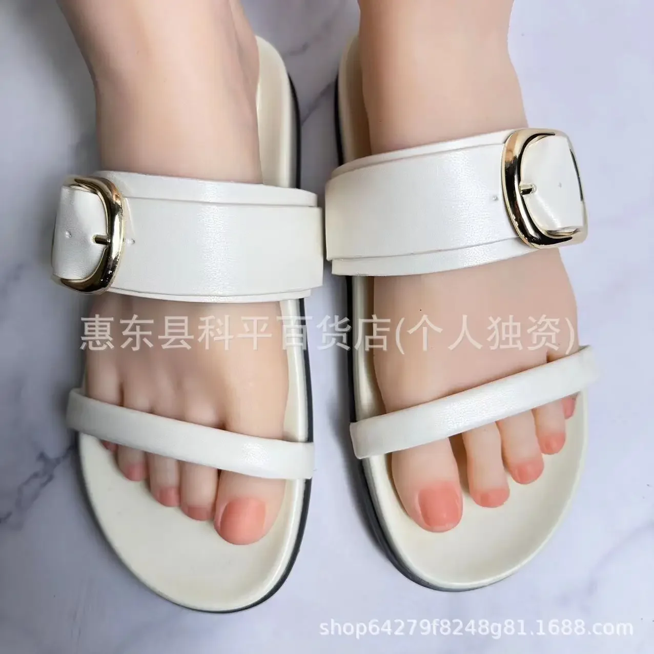 DMZA 2024 новые женские туфли черно-белые украшения с пряжкой в стиле ретро