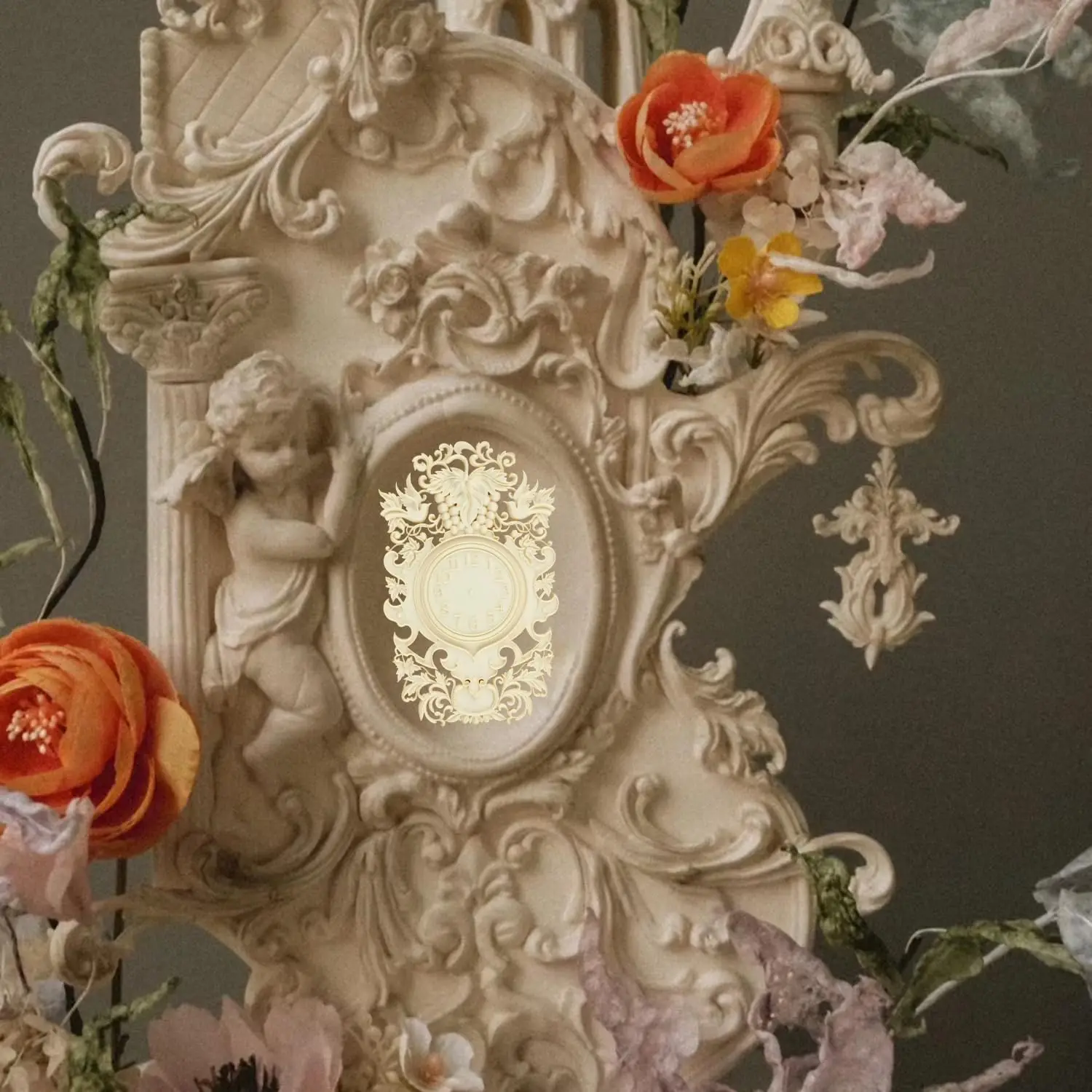 Часы в барочном стиле силиконовая форма для помадки украшения тортов кексов