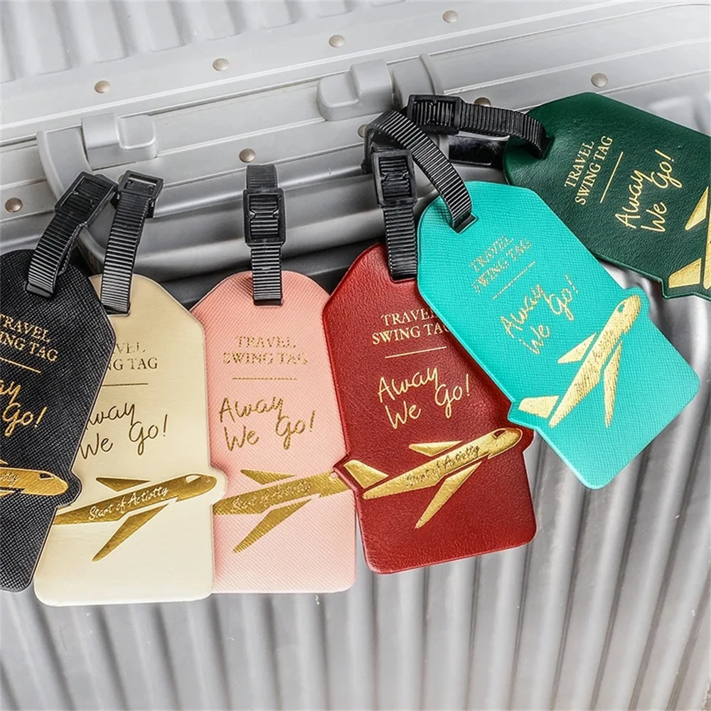 

Creative Travel Accessories Luggage Tag Women Men PVC Suitcase ID Address Holder Baggage Boarding Tags Portable Aircraft Label