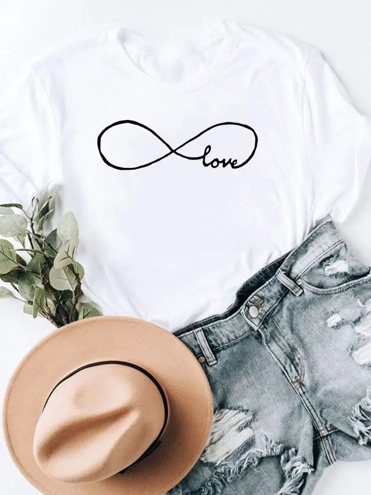 

Short Sleeve Sweet Love Style Cute 90s Lovely Women Graphic Tee Summer T Clothing Print Fashion Female Clothes Casual T-shirts