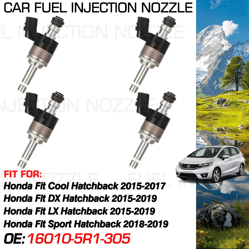 Форсунка топливного форсунки 16010-5R1-305 для Honda Fit Cool Hatchback 2015-2017 DX LX 2015-2019
