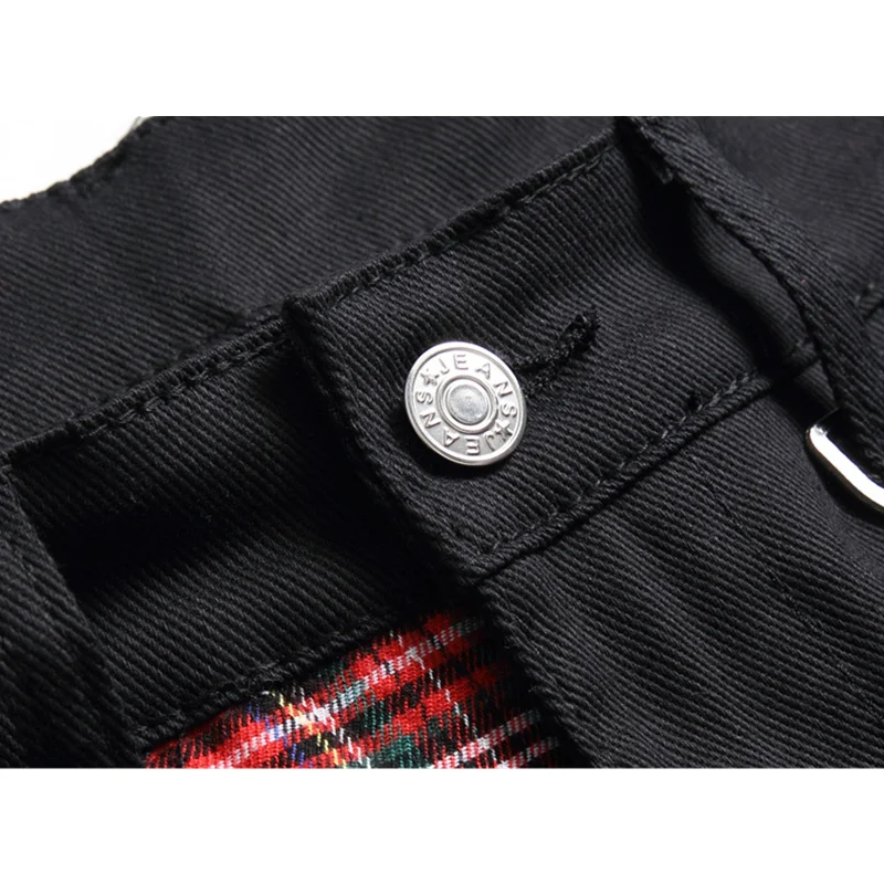 Punk Jeans for Men Collage Self-cultivation Versatile Temperament Trousers 2022 Autumn and Winter New Neutral Pencil Pants Women