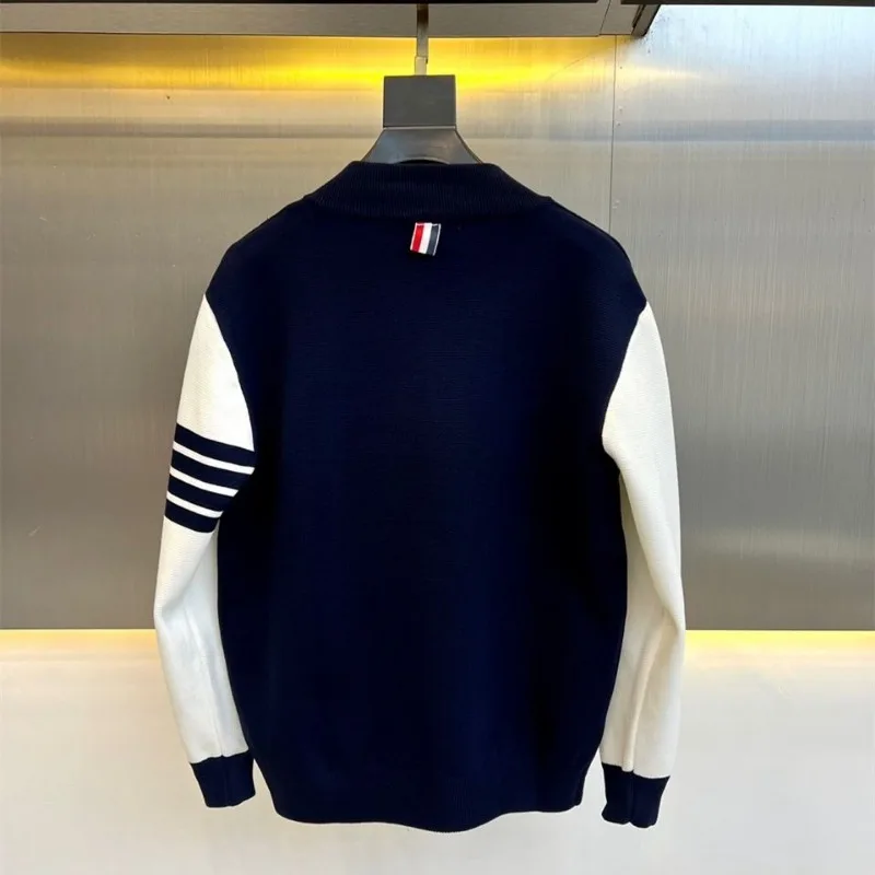 Свитер куртка корейская версия осенне-зимняя бейсбольная майка с четырьмя