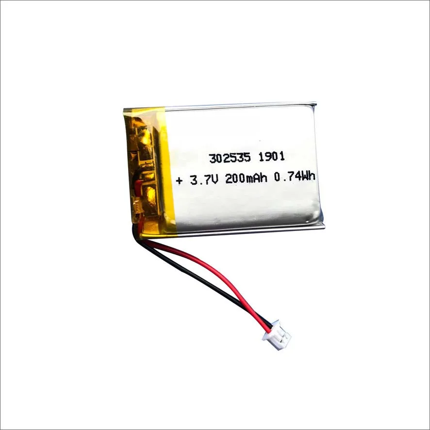 

2/5/10/20 Pcs 3.7V 200mAh 302535 Lithium Polymer Ion Battery 2.0mm JST Connector