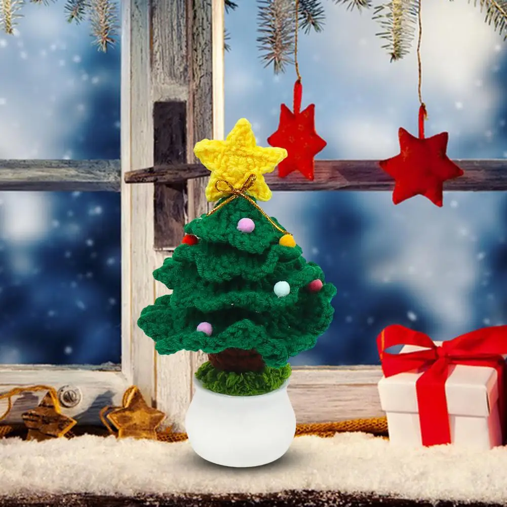 Рождественская елка ручной работы мягкое яркое украшение сделай сам проект