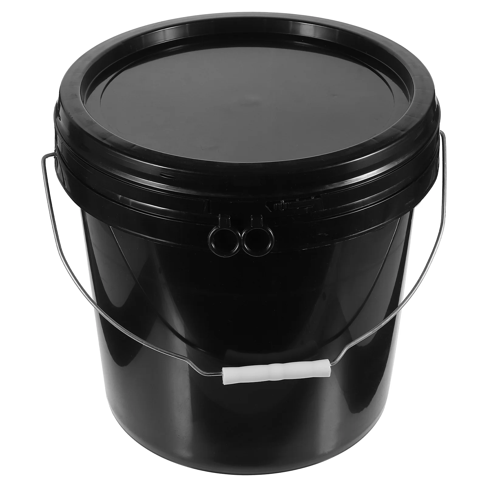 

10 Liter White Abs Bucket Painting Black Favor Containers Buckets Hdpe Lid Lids