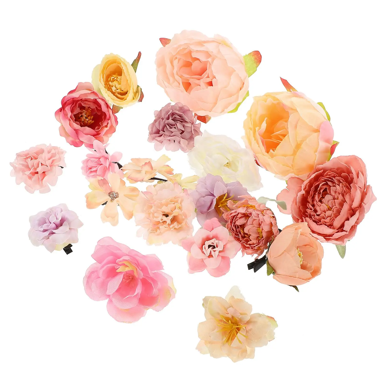 

20 шт., женские заколки для волос в виде цветов